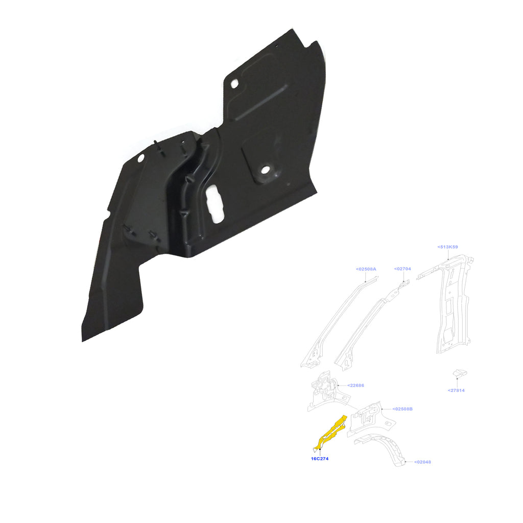 Front Wing Strap Lower Left Fits Ford Transit Mk7 BC1116E104AA