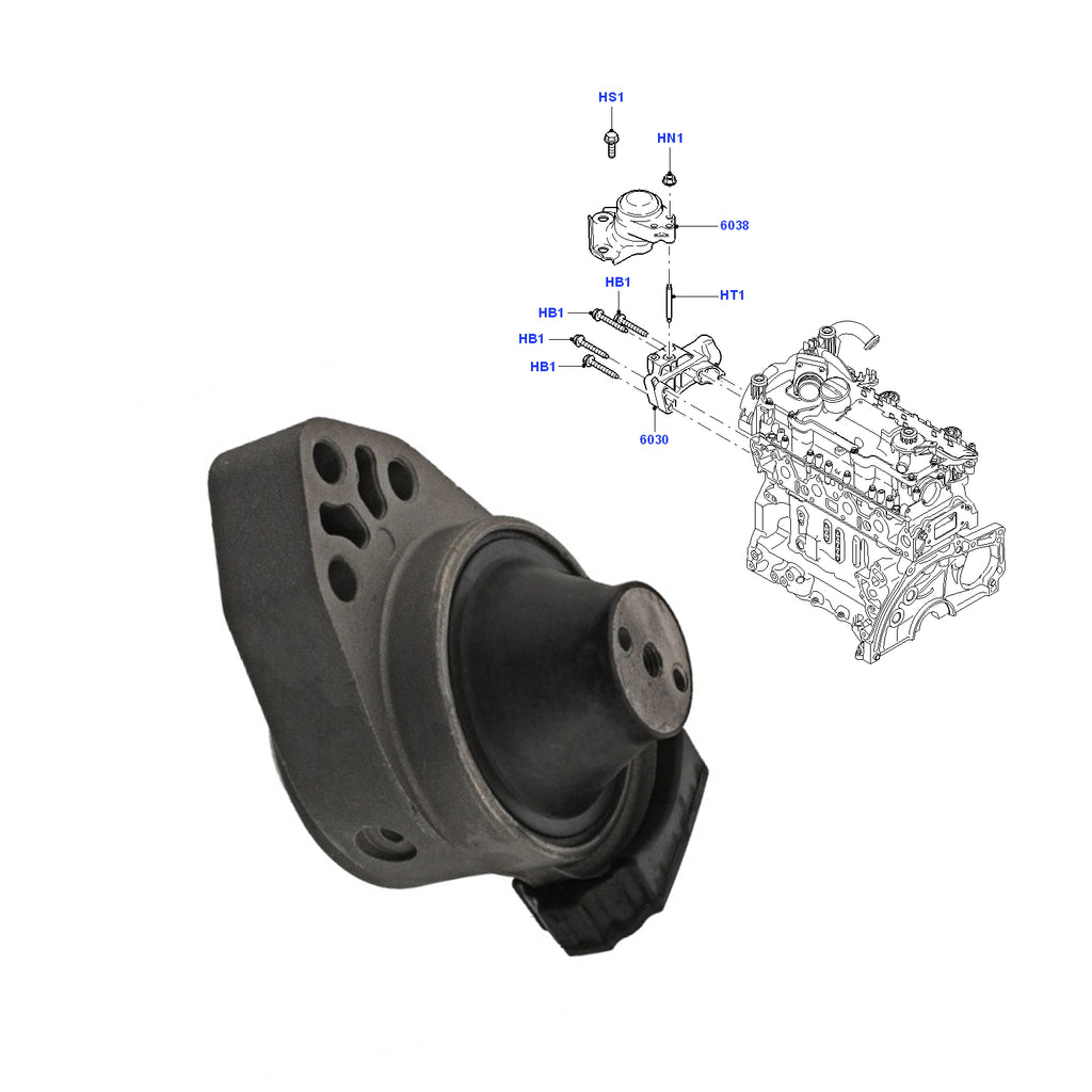 Engine Mounting Right Fits Ford Fiesta IV Fusion 1.4 1301965