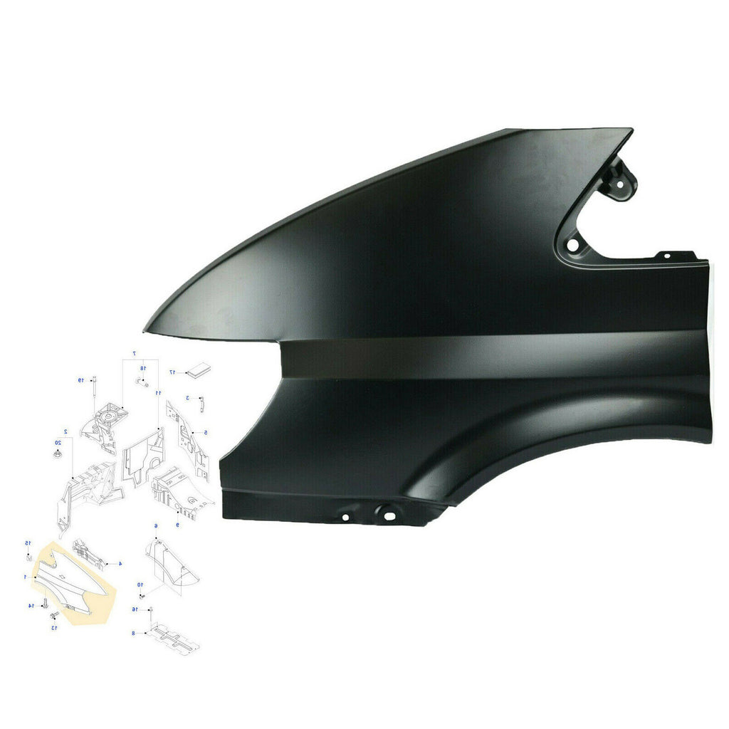 Ford Transit MK6 Front Left Wing Fender Panel 2000 to 2006 4469786 4059150