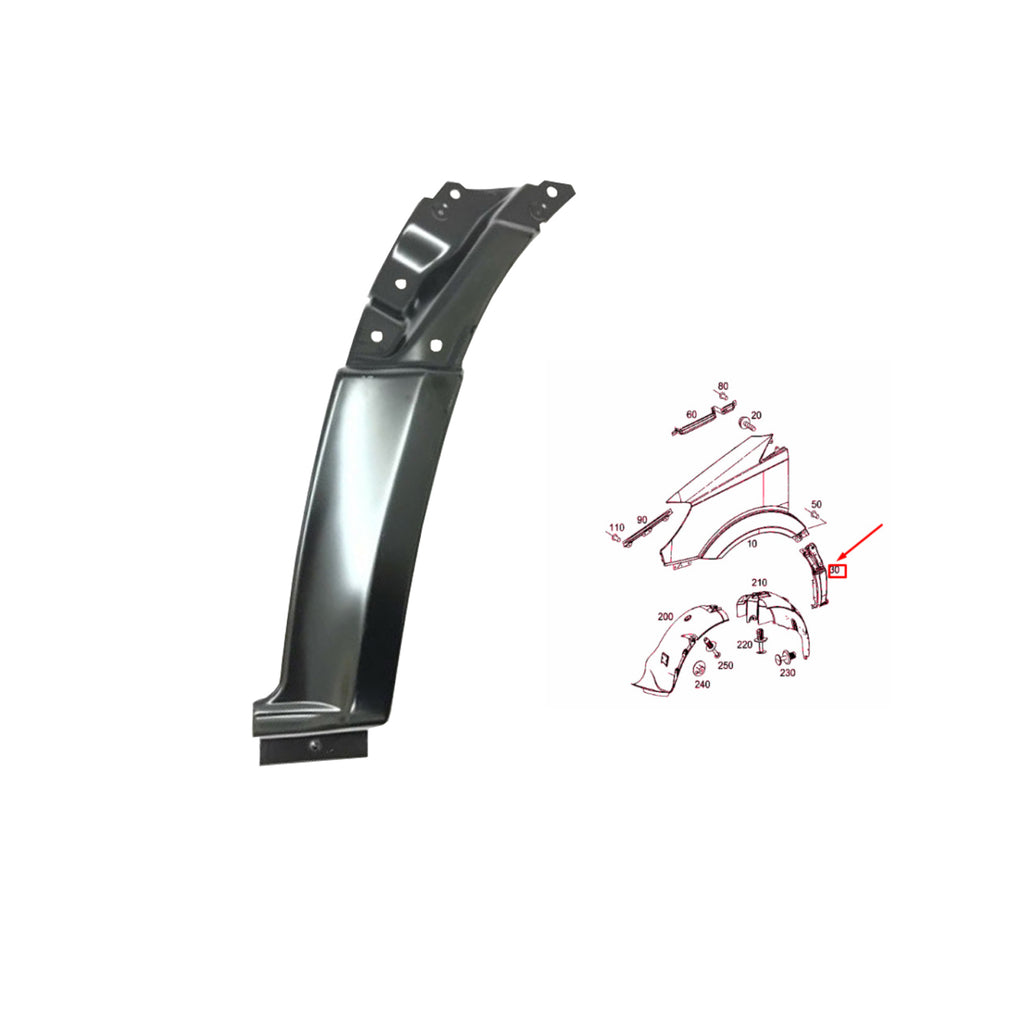Mercedes Sprinter Front Mudguard Repair Plate O/S 2010 to 2017 A9066302107 9066302107