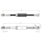 VW Golf Front Brake Hose Audi Seat Skoda 1K0611701B 1K0611701H 1K0611701
