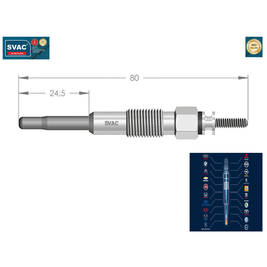 Citroen Relay Heater Glow Plug Ducato Daily Boxer Master Mascott  5001848095 5960K5