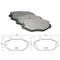 Ford Transit Front Axle Brake Pad 1991 to 2000 92VB2K021BA
