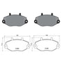 Ford Transit Front Axle Brake Pad 1991 to 2000 92VB2K021BA