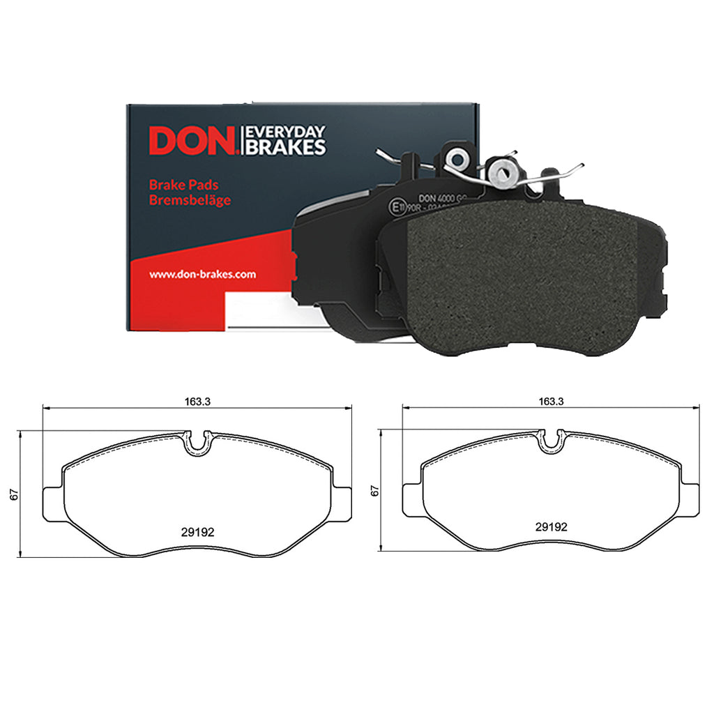 Mercedes Benz Sprinter Front Brake Pad Set 2006 ON A9064210400