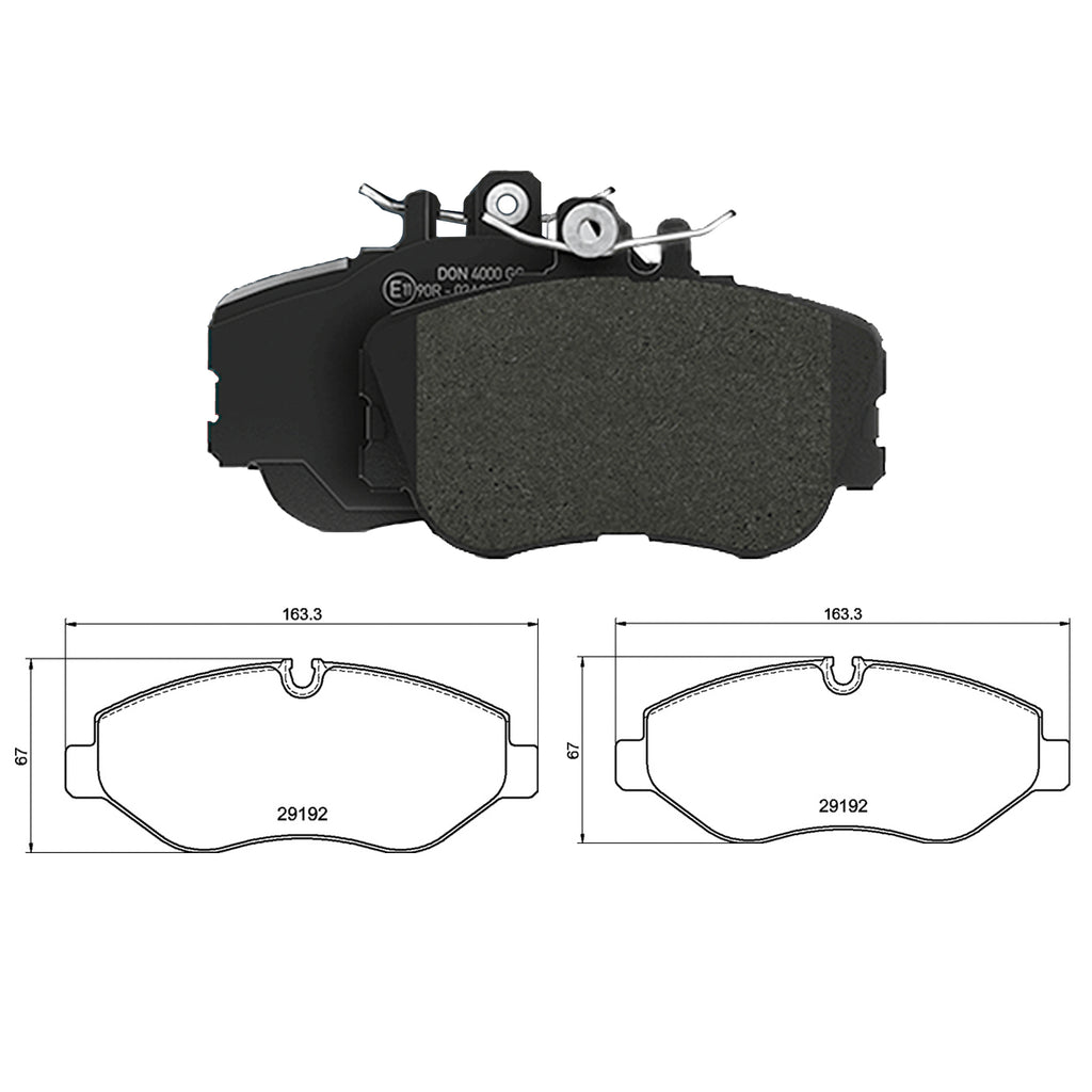 Mercedes Benz Sprinter Front Brake Pad Set 2006 ON A9064210400