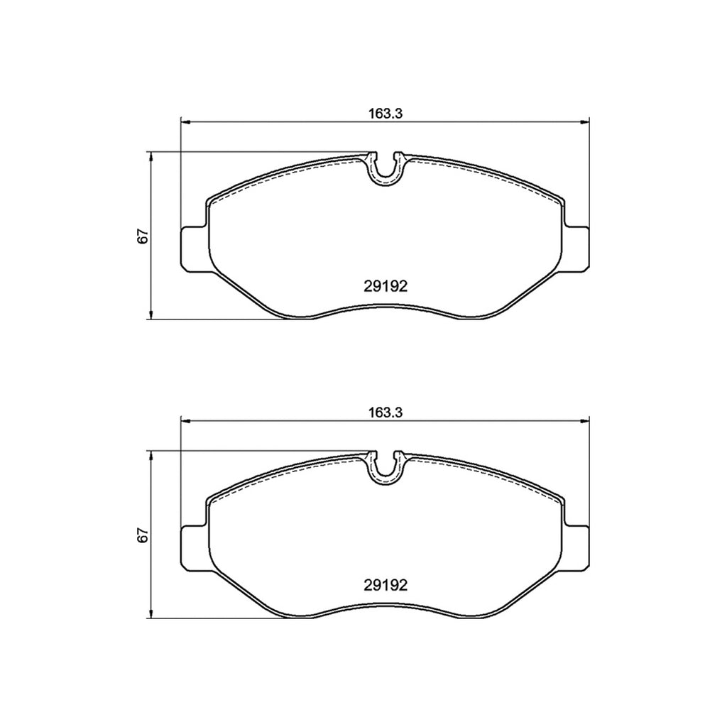 Mercedes Benz Sprinter Front Brake Pad Set 2006 ON A9064210400