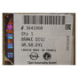 Vauxhall Grandland Genuine Brake Disc 2017 ON 3641958
