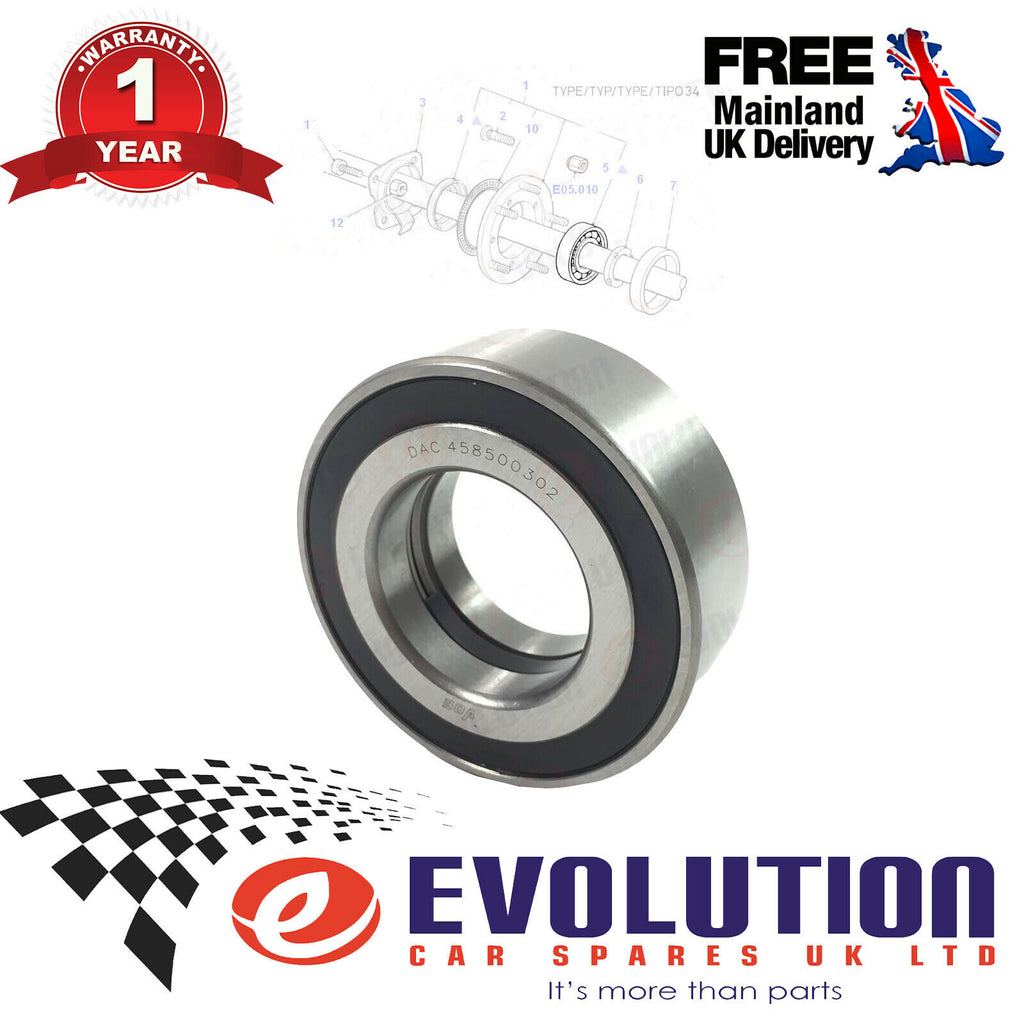 1X REAR WHEEL BEARING  RH / LH FITS FORD TRANSIT MK4 MK5 1991/200, 92VB1225BA