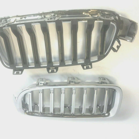 For BMW 3 Series F30 F31 Kidney Grills Grilles Chrome Saloon Touring 12-16