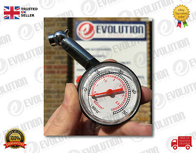 CAR & BIKE & MOTORBIKE DIAL TIRE GAUGE METER PRECISION PRESSURE TYRE MEASURE