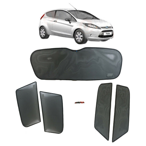 FORD FIESTA SUNSHADE SET / SUN VISOR SETS 5 WINDOWS/ 5 PCS 2009 TO 2010