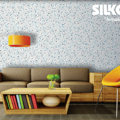 Silkcoat Liquid Wallpaper Decorative interior Wall Silk Plaster White & Red