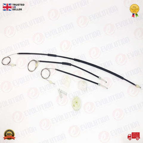 FRONT LEFT PASSENGER SIDE WINDOW REGULATOR REPAIR KIT 8 PCS FITS RENAULT KANGOO