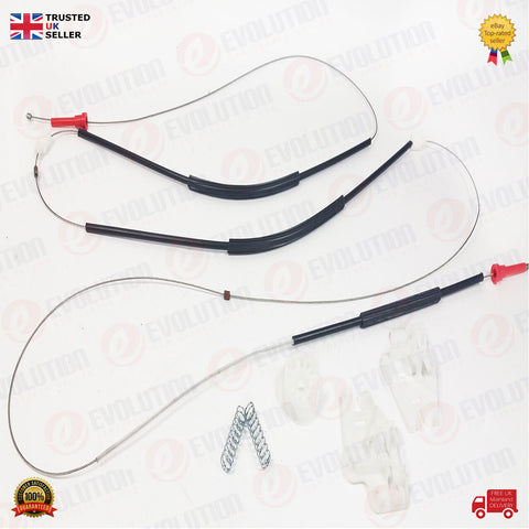 FRONT LEFT / PASSENGER SIDE WINDOW REGULATOR REPAIR KIT (6 PCS) FITS BMW E46