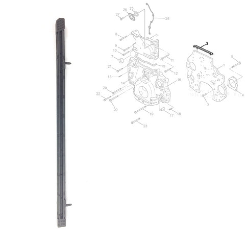 TIMING CASE STRIP SEAL SEALING GASKET FITS VOLVO TRUCKS, 20489341, 7420489341