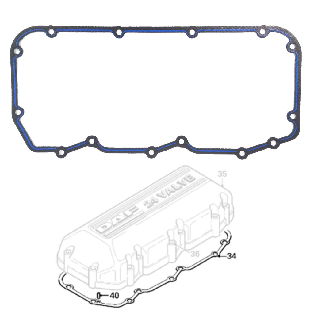 CYLINDER HEAD COVER GASKET FITS DAF XF, CF, VOLVO FL 6 1361567, 497.300