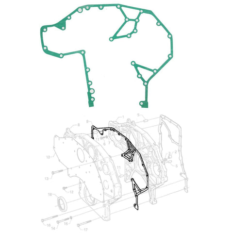 CAMSHAFT COVER GASKET FITS SCANIA DN 9, DS 9, DSC 9, 1320298