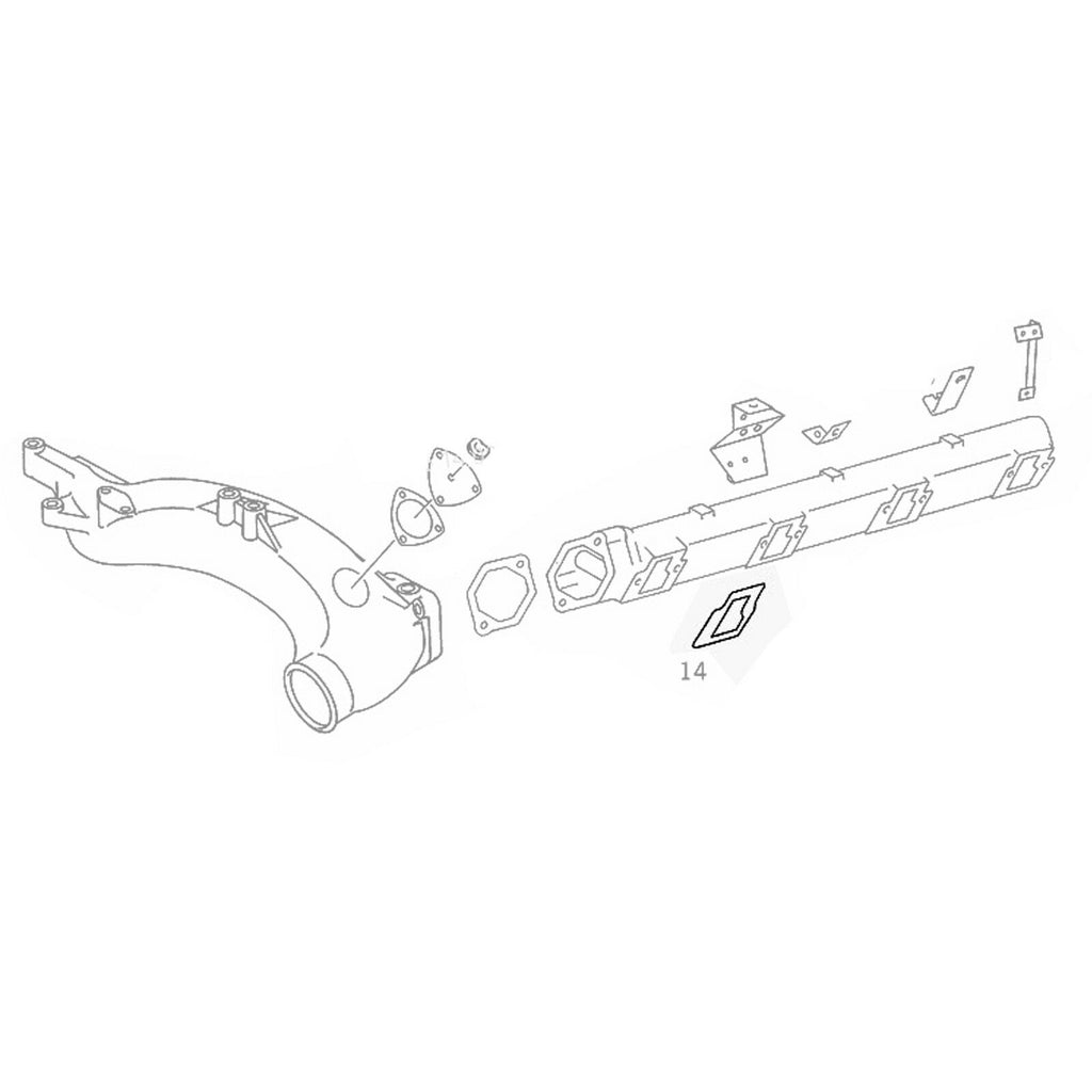 EXHAUST INTAKE MANIFOLD GASKET SEAL FITS MERCEDES-BENZ NEOPLAN MAN A, 4421411780