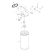 OIL COOLER FILTER GASKET RUBBER SEAL FITS SCANIA, 1367849