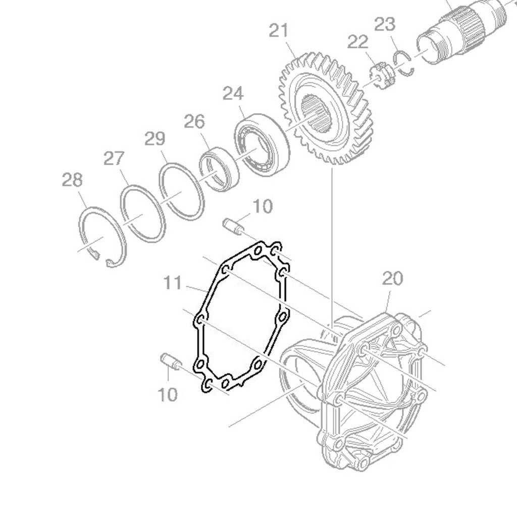 TRANSFER CASE POWER TAKE OFF GASKET SEAL FITS SCANIA BUS, P.G.R.T SERIES 1484800