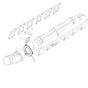 INTAKE EXHAUST MANIFOLD GASKET SEAL FITS RENAULT TRUCKS, 5000686117