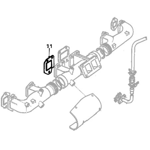 INTAKE EXHAUST MANIFOLD GASKET SEAL FITS DAF F SERIES, SB , 0517860