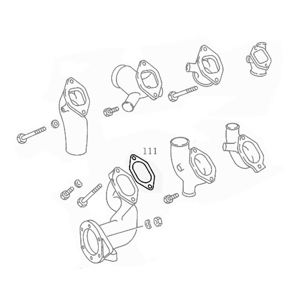 WATER PUMP GASKET FITS MERCEDES-BENZ, NEOPLAN, SETRA 4422010480