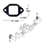 INTAKE EXHAUST MANIFOLD GASKET SEAL (BLACK STEEL) FITS DAF F SERIES, SB, 0517859