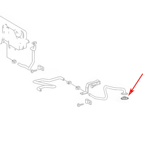 COOLANT PIPE HOSE GASKET SEAL FITS MERCEDES-BENZ, 3662030380