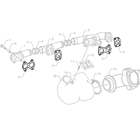 1 X SET OF INTAKE EXHAUST MANIFOLD GASKET SEAL FITS SCANIA,NEOPLAN, 1109288
