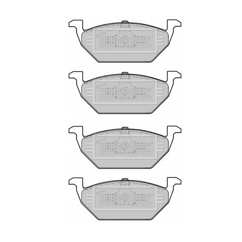 BORG & BECK FRONT BRAKE PAD SET AUDI, SEAT, VW, SKODA 176698151, 1J0698151A