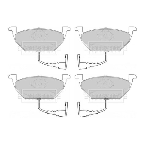 BORG & BERK FRONT BRAKE PAD SET FITS SEAT LEON 2005-2012 1K0698151A