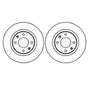 FRONT BRAKE DISCS FITS CITROËN BERLINGO 1996-2016, 424915, BBD4245