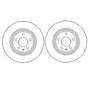 REAR BRAKE DISCS FITS AUDI A4, A5, A6 2010-2016,  8K0615601B, BBD4635