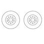 A PAIR OF BORG  BECK REAR BRAKE DISCS FITS ALFA ROMEO GIULIETTA, FIAT 500X