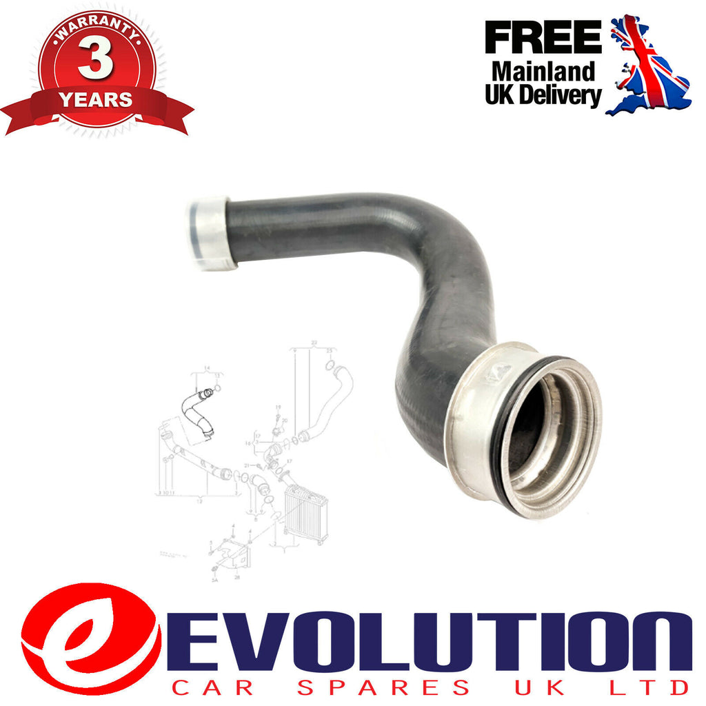 TURBO INTERCOOLER HOSE PIPE FITS VW TOUAREG 2.5 R5 TDI 2003 to 2008, 7L6145822B