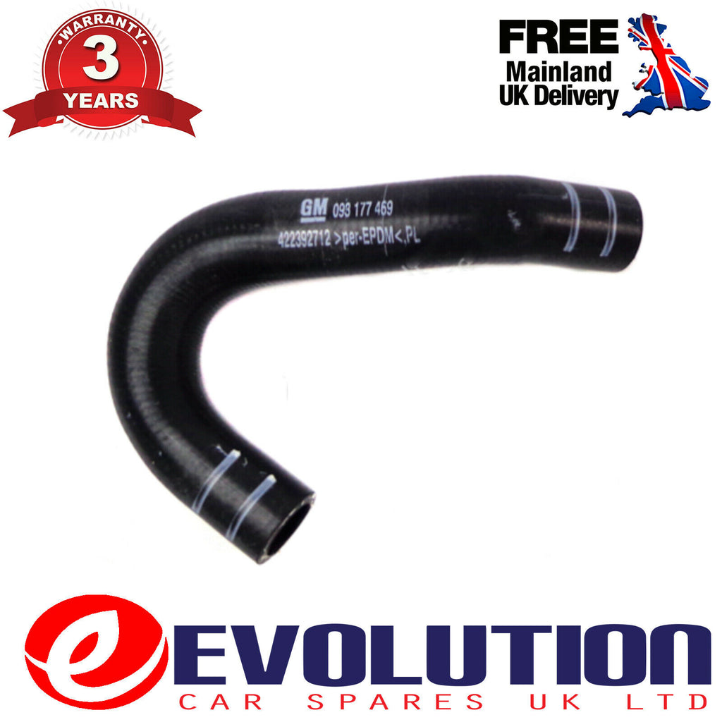 GENUINE EGR WATER COOLANT HOSE FITS VAUXHALL OPEL CORSA, ASTRA, TIGRA, 93177469