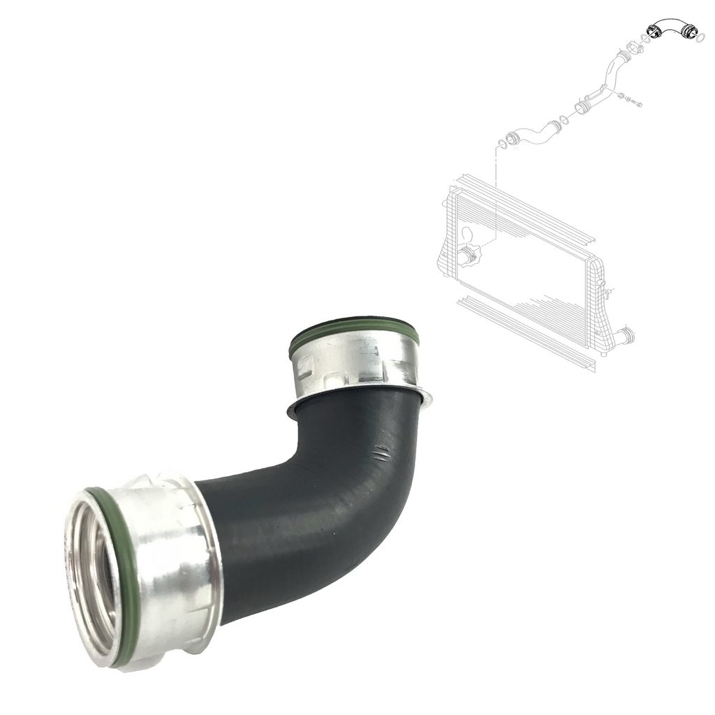 INTERCOOLER BOOST PIPE VW PASSAT B6 GOLF AUDI SKODA 1.9TDI BXE BKC, 1K0145790C