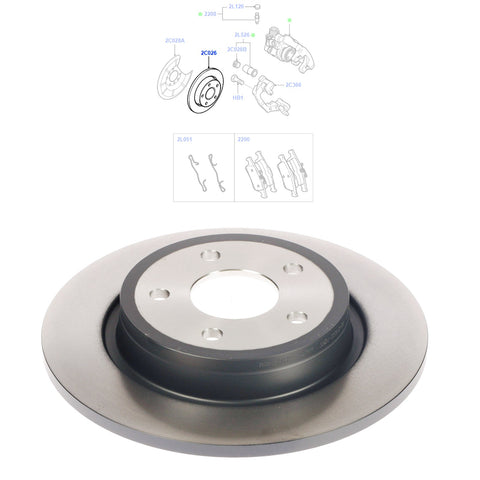 GENUINE BRAKE DISCS FITS FORD FOCUS MK2 C-MAX KUGA VOLVO, 1520297, 7M512A315BA