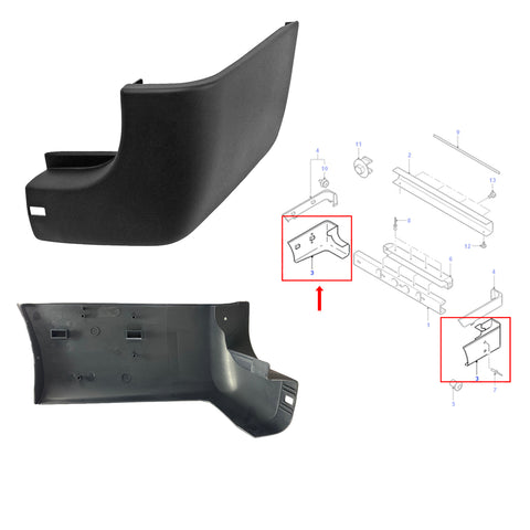 Ford Transit MK6 MK7 2.0 2.3 2.4 00 to 13  Rear Right O/S Bumper End Cap Cover