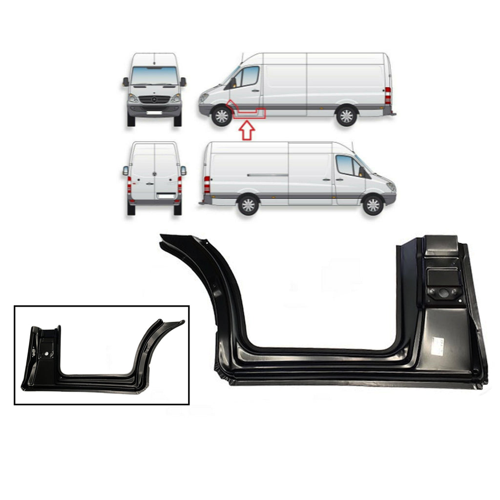 Mercedes Sprinter W906 Front Left Complete Wheel Arch Panel Repair 06-18