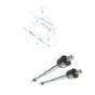 2X FRONT TIE TRACK ROD AXLE JOINT FITS FORD FIESTA MK6, MAZDA 2 LH / RH, 1545457