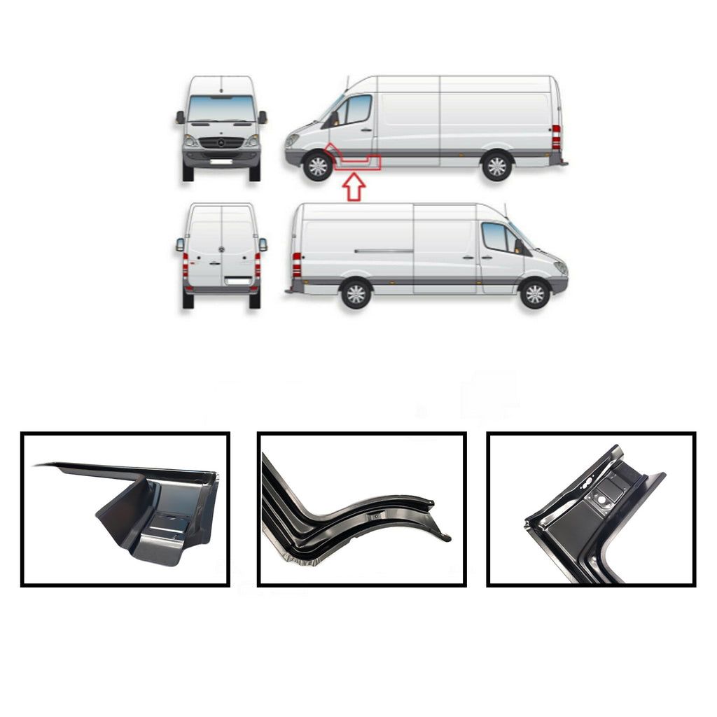 Mercedes Sprinter W906 Front Left Complete Wheel Arch Panel Repair 06-18